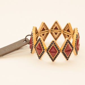 J. Crew Burgundy Stone Bangle Bracelet NWT